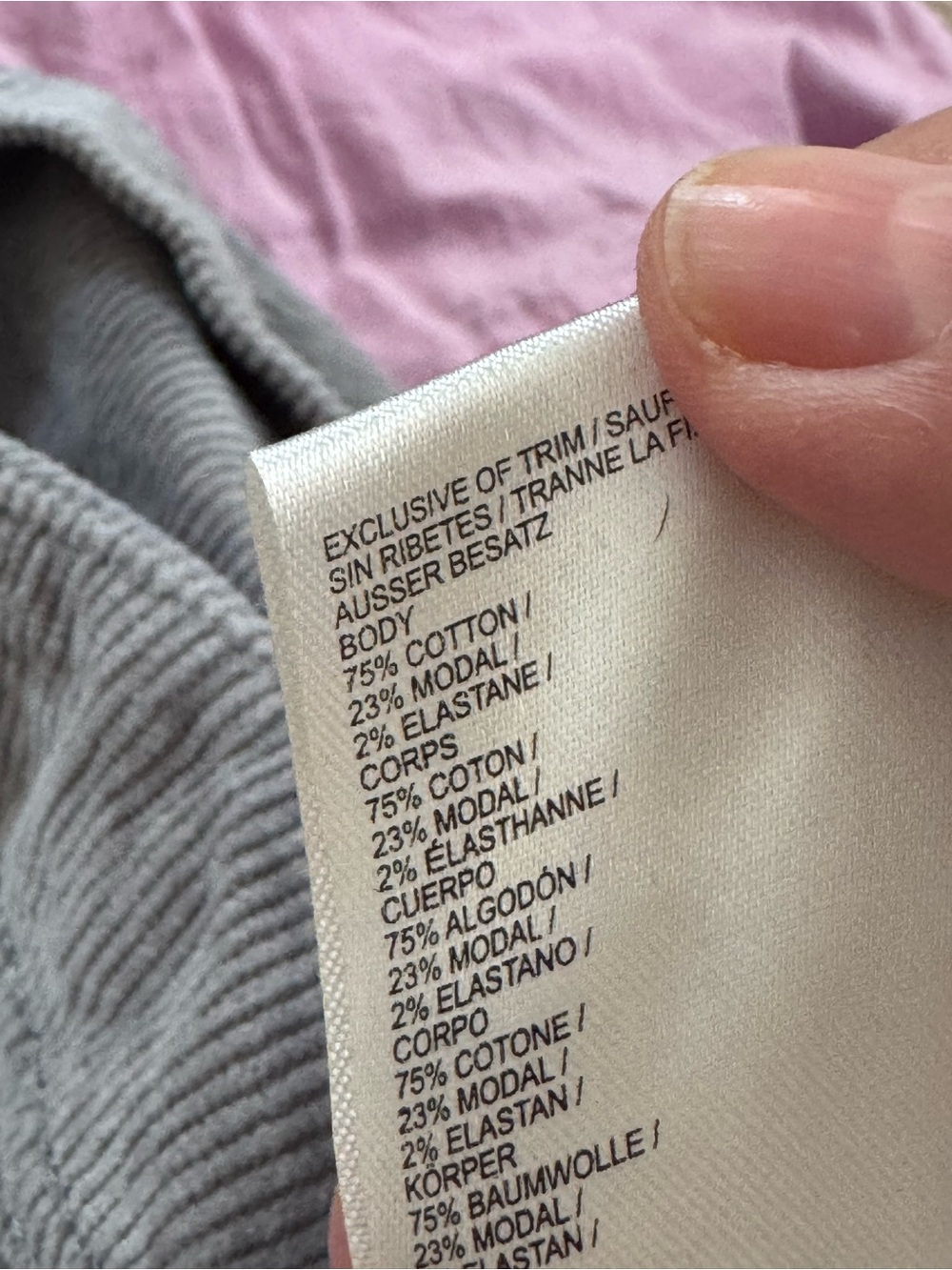 Pilcro Anthropologie Adi Corduroy Mid-rise Flare Jeans Size 20 Gray - Picture 11 of 13
